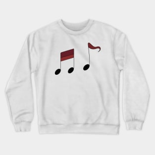 Synchronizing Music (Red) Crewneck Sweatshirt